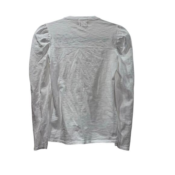 Nation LTD Juniper Femme Collarless Snap Tee Optic White, Sz XS - Picture 5 of 15